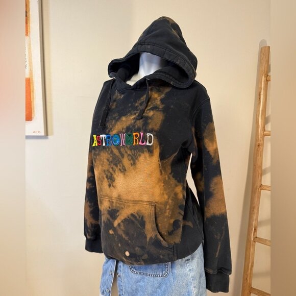 Astroworld Tie-Dye Hoodie Travis Scott "Wish You Were Here" Back Print Tie Die O - Picture 2 of 8